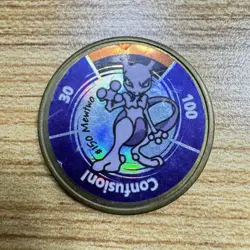 1999 Hasbro Pokemon Battling Coin Game Mewtwo #150 Rare VTG - Image 1