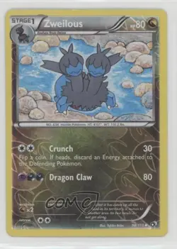 Zweilous Reverse Foil Pokemon Black & White Legendary Treasures #98 4k2 - Image 1