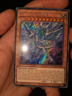 Yugioh Deep-Eyes White Dragon MVP1-ENS05 Secret Rare 1st Ed - Image 1