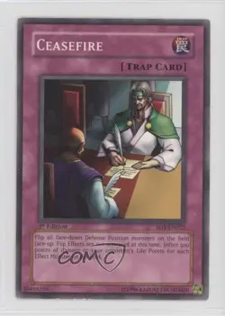Ceasefire 1st Ed. YuGiOh Dragon's Roar Structure Deck #SD1-EN022 2005 0ie5 - Image 1