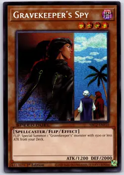 YUGIOH Gravekeeper's Spy (PSR) SBC2-ENF10 1ST EDITION Near Mint - Image 1