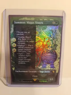 Summon: Magus Sisters (Borderless) Commander: Final Fantasy Foil - Image 1