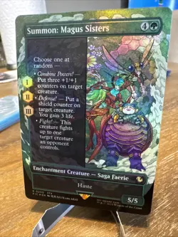 Summon: Magus Sisters (Borderless) Commander: Final Fantasy Foil - Image 1