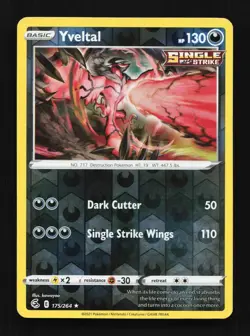 Yveltal 175/264 NM Fusion Strike English Pokemon Card TCG - Image 1
