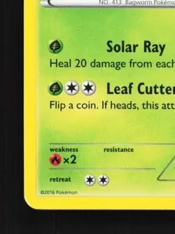 Wormadam 3/124 NM Fates Collide English Pokemon Card TCG - Image 2