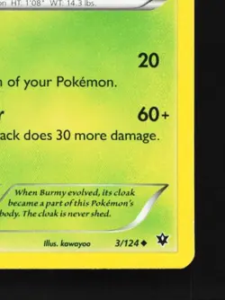 Wormadam 3/124 NM Fates Collide English Pokemon Card TCG - Image 3