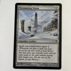Thrumming Stone Coldsnap (LP) Magic the Gathering Playing Card - Image 1