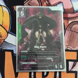 GD01-027 R+ Alt Art Big Zam - Gundam Card Game TCG - Newtype Rising - Image 1