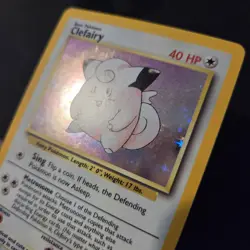 Pokemon Card - Clefairy 5/102 4th Print Base Set 1999-2000 WOTC Holo - NM/EX - Image 2