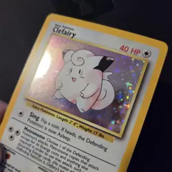 Pokemon Card - Clefairy 5/102 4th Print Base Set 1999-2000 WOTC Holo - NM/EX - Image 3