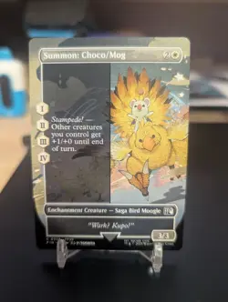 Summon: Choco/Mog Borderless (NM Non-Foil) FIN-0358 Common MTG - Image 1