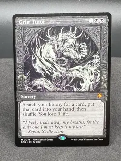 MTG Grim Tutor Showcase Non-Foil Foundations Special Guest 0076 Near Mint - Image 1