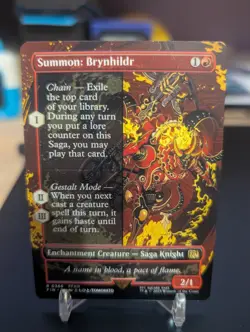 Summon: Brynhildr Borderless Rare [NM] - MTG FIN Non Foil - Image 1