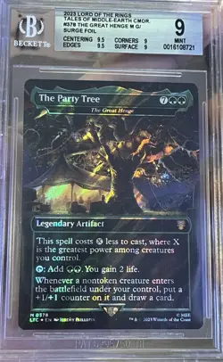 MTG - THE PARTY TREE (The Great Henge) SURGE FOIL - BGS 9 MINT MYTHIC Artifact - Image 1