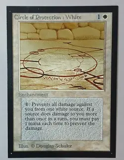 Circle of Protection: White x (1) MTG - Collectors' Edition (CE) - EX/NM - Image 1