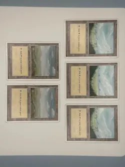 Magic MTG - Plains (Even) - Alternate 4th Fourth Edition Glossy - MP - Image 2