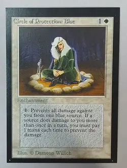 Circle of Protection: Blue x (1) MTG - Collectors' Edition (CE) - EX/NM - Image 1