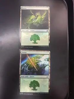 Forest MTG 0276 0275 X2 Foil Edge Of Eternities - Image 1