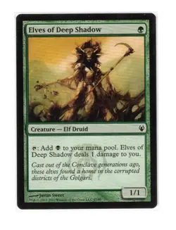 MTG - NM - Elves of Deep Shadow - Duel Decks: Izzet vs. Golgari 47 - Image 1