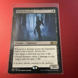 MTG 1x Dread Presence # 96 Core Set 2020 M20 Magic the Gathering Card x1 NM - Image 1