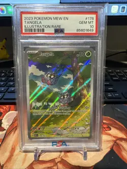PSA 10 Gem Mint Tangela 178/165 Illustration Rare Scarlet & Violet 151 Pokemon - Image 1