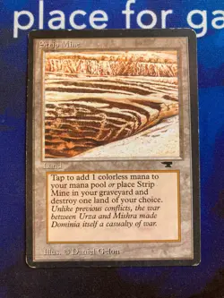MTG Strip Mine (No Horizon) Antiquities Played Magic the Gathering - Image 1