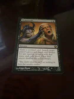 Memoricide Non-Foil Rare Sorcery 69/249 MTG Scars of Mirrodin TCG card TRADING - Image 4