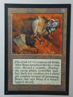 Clockwork Beast x (1) MTG - Collectors' Edition (CE) - EX/NM - Image 1