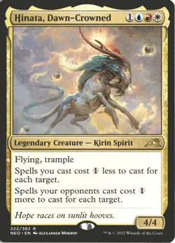 MTG Hinata, Dawn-Crowned (222) *Non-Foil* Base Rare Kamigawa: Neon Dynasty MT/NM - Image 1