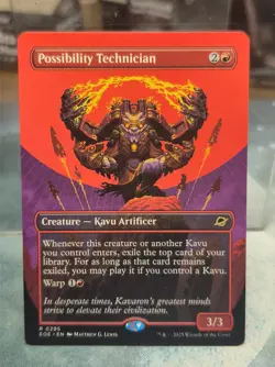R 0295 Possibility Technician TRIUMPHANT BORDERLESS Edge of Eternities MTG Card - Image 1