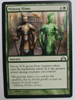 MTG Magic The Gathering Card Miming SlimeSorcery Green Gatecrash 2013 - Image 1