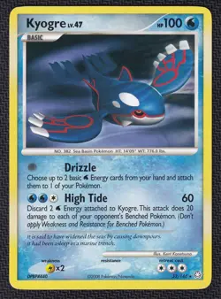 Pokemon Kyogre 32/146 Non-Holo Rare DP Legends Awakened - Image 1