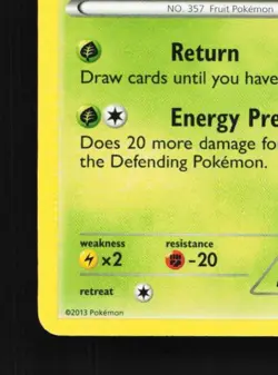 Tropius 5/101 NM Plasma Blast English Pokemon Card TCG - Image 2
