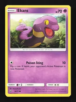 Ekans 36/73 NM Shining Legends English Pokemon Card TCG - Image 1