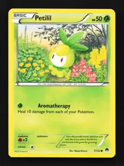 Petilil 7/122 NM BREAKpoint English Pokemon Card TCG - Image 1