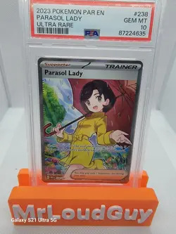 2023 POKEMON PAR EN-PARADOX RIFT 238 PARASOL LADY ULTRA RARE PSA 10 - Image 1