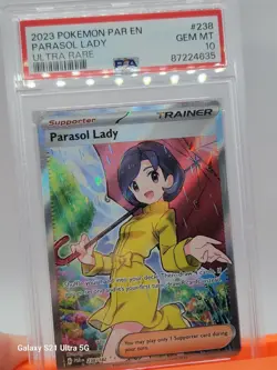 2023 POKEMON PAR EN-PARADOX RIFT 238 PARASOL LADY ULTRA RARE PSA 10 - Image 2