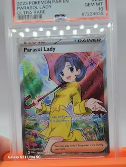 2023 POKEMON PAR EN-PARADOX RIFT 238 PARASOL LADY ULTRA RARE PSA 10 - Image 3