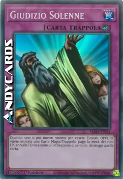 GIUDIZIO SOLENNE • (Solemn Judgment) • Super R • MAZE IT063 • 1Ed • Yugioh! - Image 1
