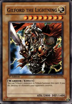 Gilford The Lightning - 1st Edition SDRL-EN006 - MP - YuGiOh - Image 1