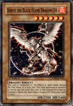 Horus The Black Flame Dragon LV6 - 1st Edition SDRL-EN012 - HP - YuGiOh - Image 1