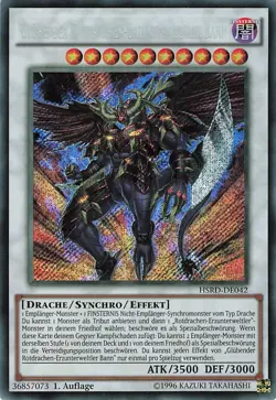 YuGiOh Gluhender Rotdrachen-Erzunterweltler Bann HSRD-DE042 Secret Rare NM 1.Auf - Image 1