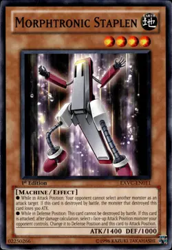 Morphtronic Staplen - 1st Edition EXVC-EN011 - NM - YuGiOh - Image 1