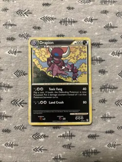 Drapion 4/102 Holo Rare HGSS Triumphant Set LP Pokemon Card 2010 - Image 1