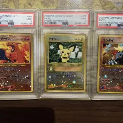 Pokemon Card Neo Premium File 2 Japanese Neo Genesis Binder 9 pieces set - Image 3