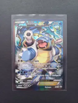Pokemon TCG Blastoise EX Black Star Promo Full Art Card XY122 NM - Image 3