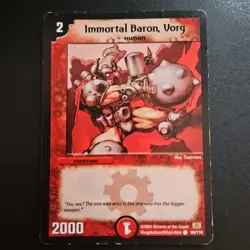 DM-01 Duel Masters Trading Card Game Immortal Baron, Vorg #80/110 - Image 1