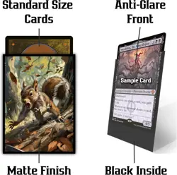 (Squirrel) - 100ct Matte TCG/MTG Card Art Sleeves by Ai Armor Multi - Image 3