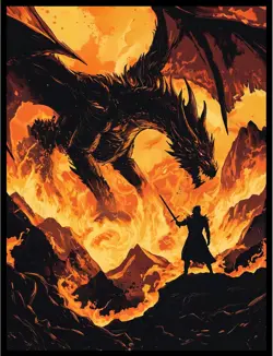(Fire Dragon) - 100ct Matte TCG/MTG Card Art Sleeves by Ai Armor Multi - Image 1