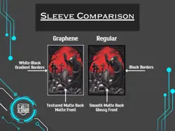 (Red/Black Necromancer) - 100ct Matte TCG/MTG Art Card Sleeves Regular, Multi - Image 5